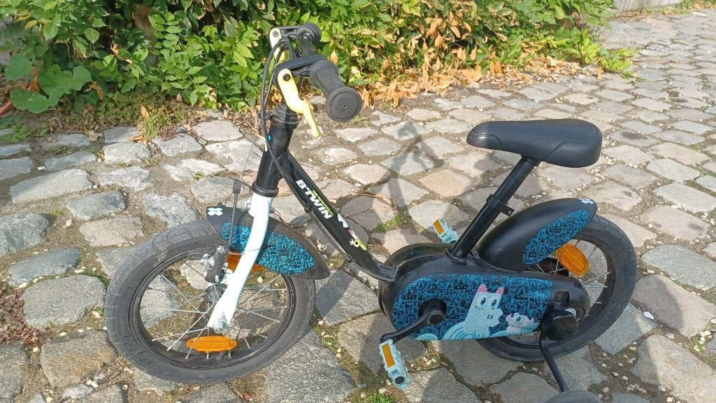 Vélo pour enfants de 14 pouces avec roues de support, Vélos & Vélomoteurs, Frein sur jante, Stabilisateurs, B-TWIN, Enlèvement