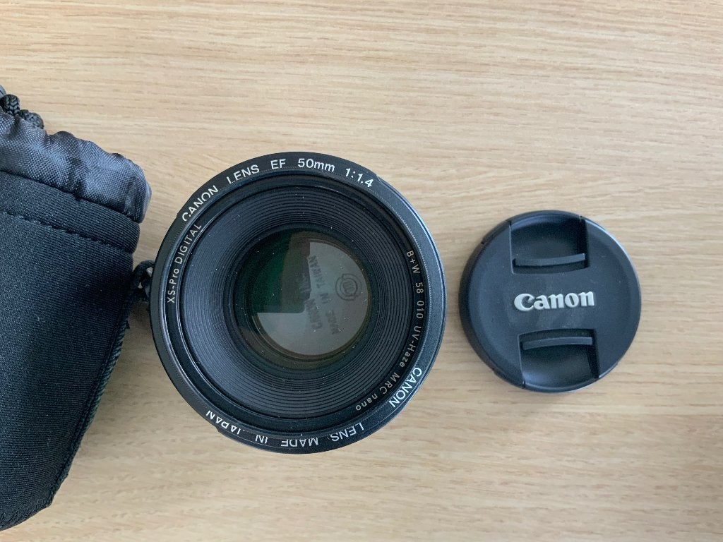 Canon 50mm 1.4 lens nieuw met UV filter en beschermhoes, Ophalen, Nieuw, Standaardlens