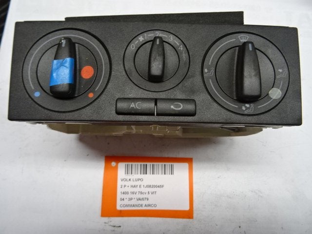 PANNEAU DE COMMANDE CLIMATISATION Lupo (6X1) (1J0820045F), Utilisé, Volkswagen