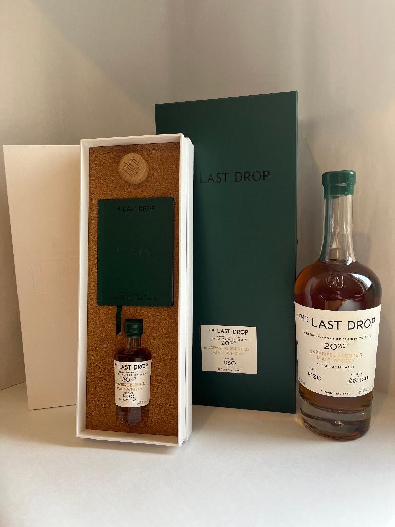 The Last Drop Japanese Blended Malt 20 Year Old + mini, Ophalen of Verzenden, Nieuw