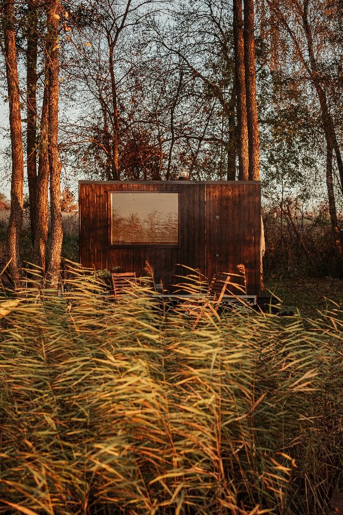 Luxe Buitensauna Mobile op aanhangwagen, Neuf, Sauna complet, Enlèvement, Finlandais ou Traditionnel