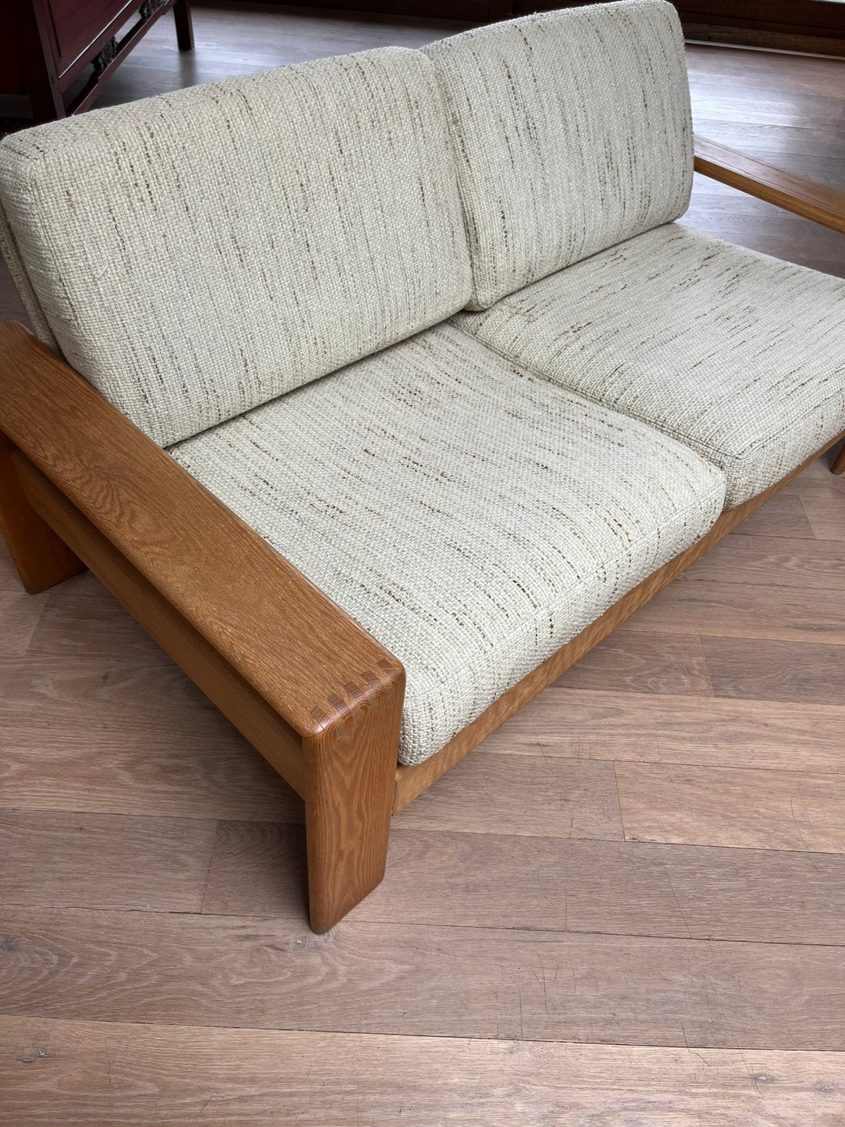 Canapé 2 places vintage, 75 à 100 cm, Moins de 150 cm, Banc droit, Enlèvement
