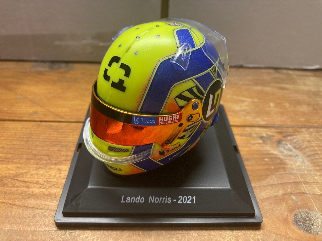 Lando Norris 1:5 helm 2021 Mclaren F1 1/5 helmet Spark, Verzamelen, Ophalen of Verzenden, Nieuw, Formule 1