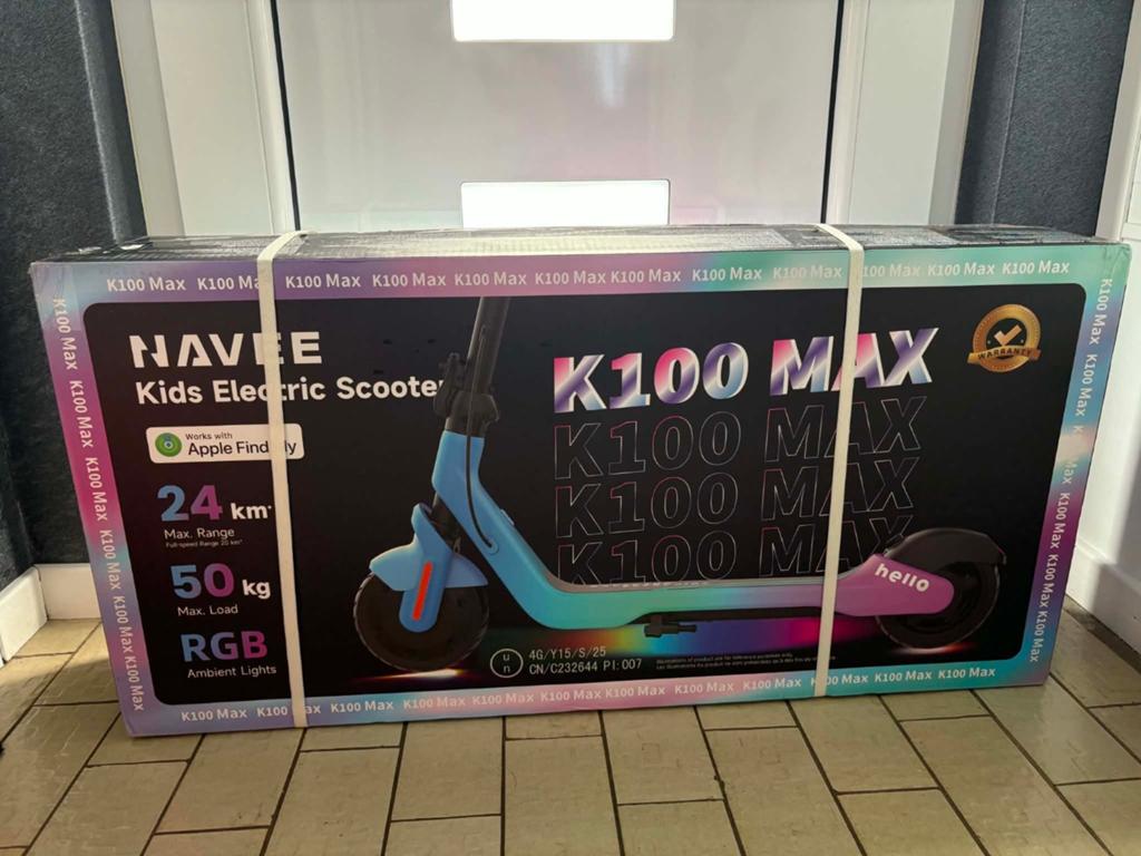 Trotinette électrique pour enfant Navee K100 Max, Vélos & Vélomoteurs, Trottinettes, Neuf, Step électrique (E-scooter), Enlèvement