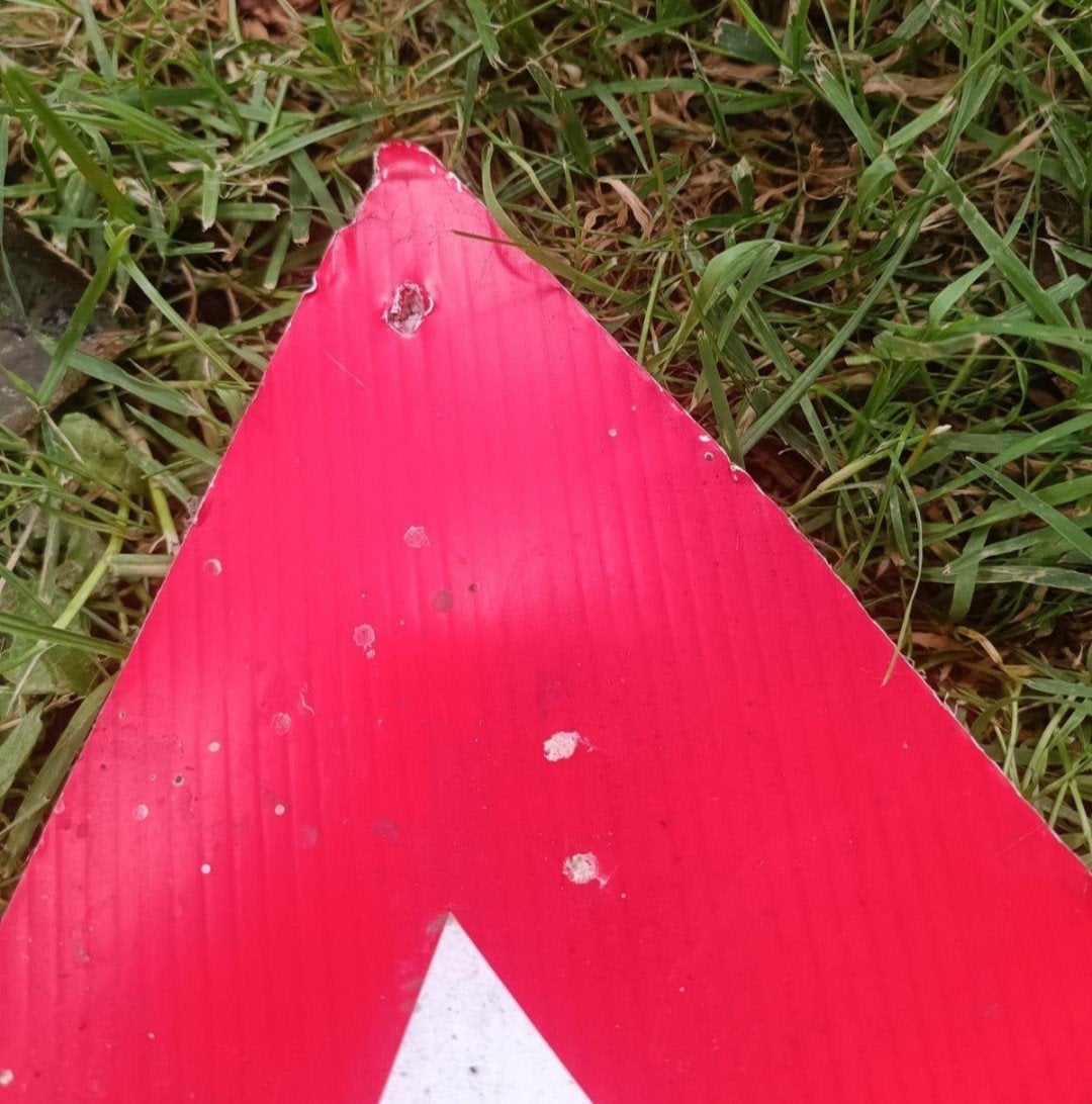 Panneau de signalisation Chouffe, Envoi, Utilisé