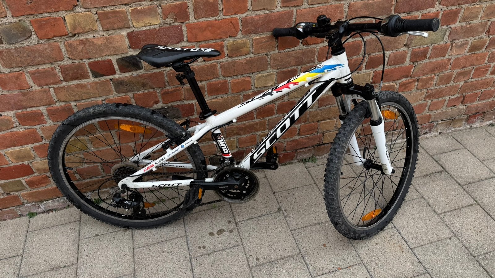 Mooie jongensfiets scott - mountainbike, Ophalen, Zo goed als nieuw, 24 inch, Handrem
