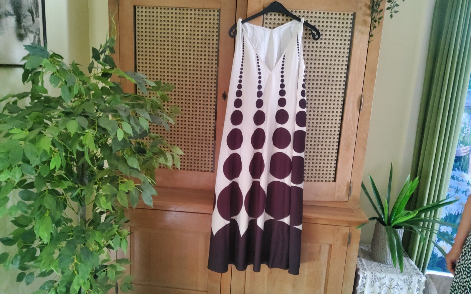 Dames jurk, Ophalen, Maat 46/48 (XL) of groter, Zo goed als nieuw, Onder de knie