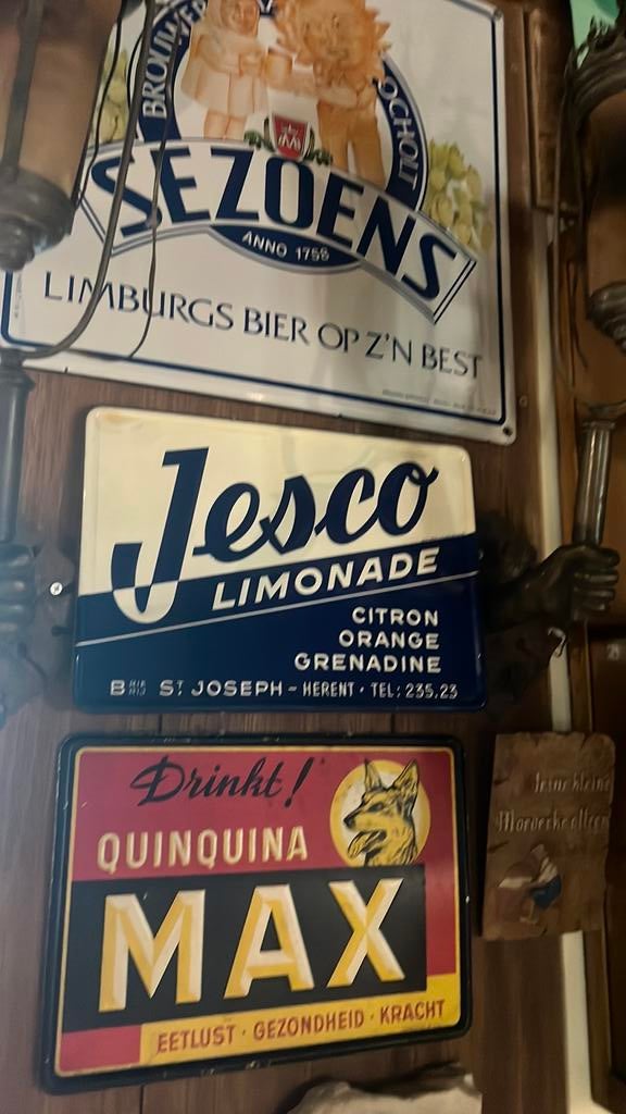 Assiette en fer blanc Herent pour limonade Jesco, Enlèvement ou Envoi, Comme neuf