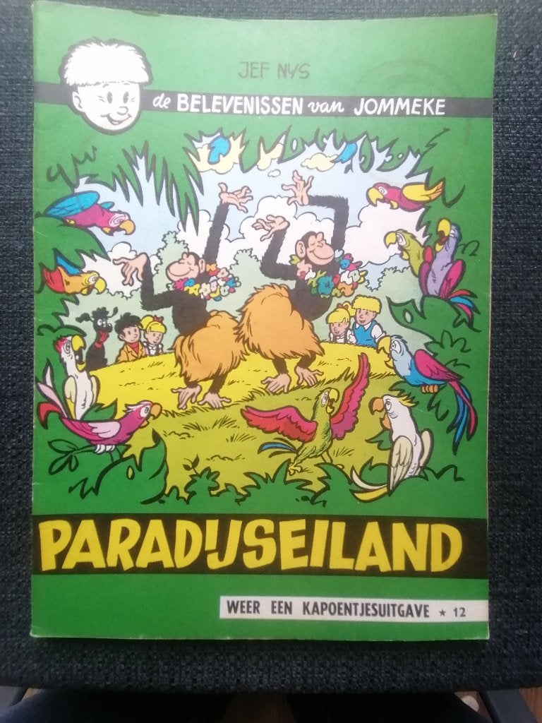 Jommeke album nr.12: Paradijseiland (aantal: 2), Boeken, Jef Nys., Meerdere stripboeken, Ophalen, Gelezen