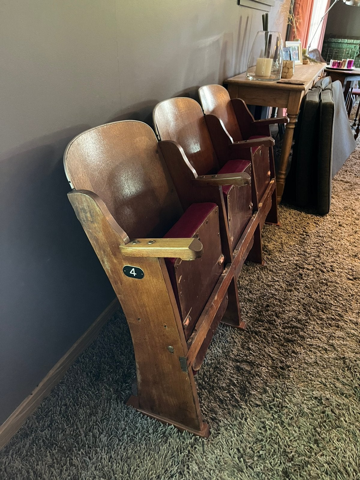 Cinema klapstoelen antiek, Antiek en Kunst, Ophalen