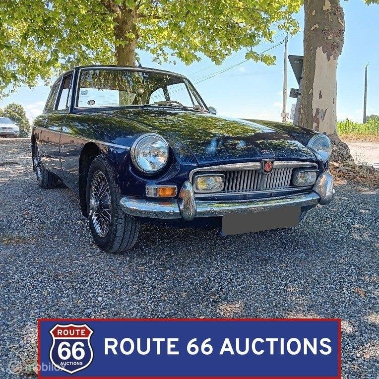 MG MGB GT | 1966 | Route 66 Auctions, Auto's, Oldtimers, Zwart, Bedrijf, Handgeschakeld, Overige carrosserie