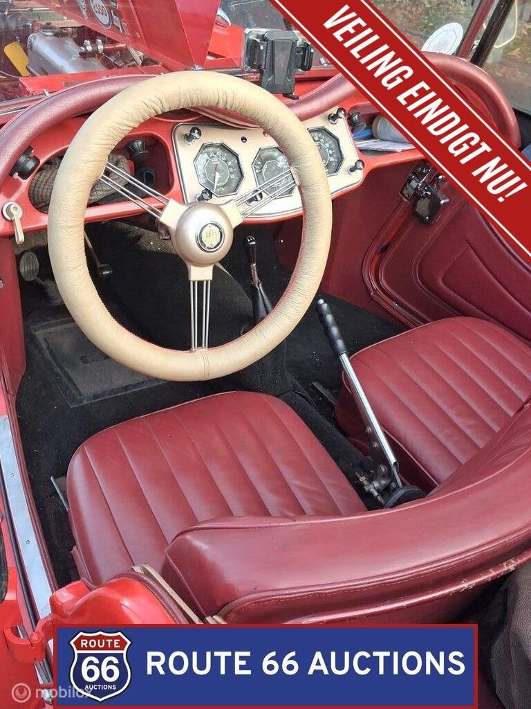MG TF Midget | 1954 | Route 66 Auctions, Zwart, Bedrijf, Handgeschakeld, Overige carrosserie
