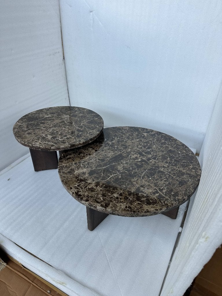Eleonora Lando Salontafelset Nieuwprijs €678,-, Neuf, Enlèvement ou Envoi, Rond, 50 à 100 cm
