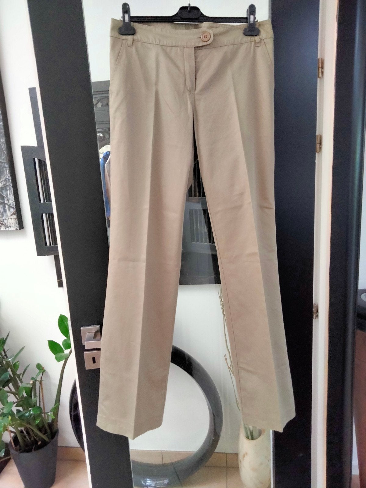 Olijfgroene broek van Caroline Biss in katoen., Kleding | Dames, Ophalen of Verzenden, Maat 38/40 (M)
