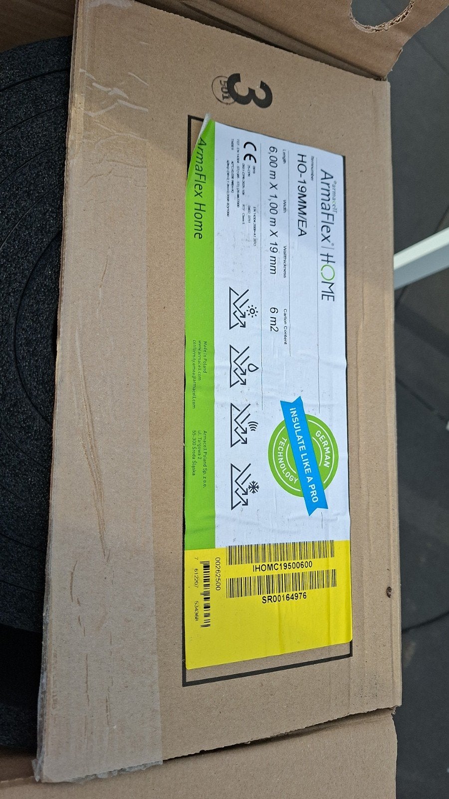 armaflex zelfklevende isolatie, Doe-het-zelf en Bouw, Ophalen, Overige materialen, 12 cm of meer, Nieuw
