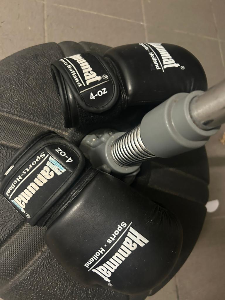 Boksbal met handschoenen, Ophalen, Gebruikt