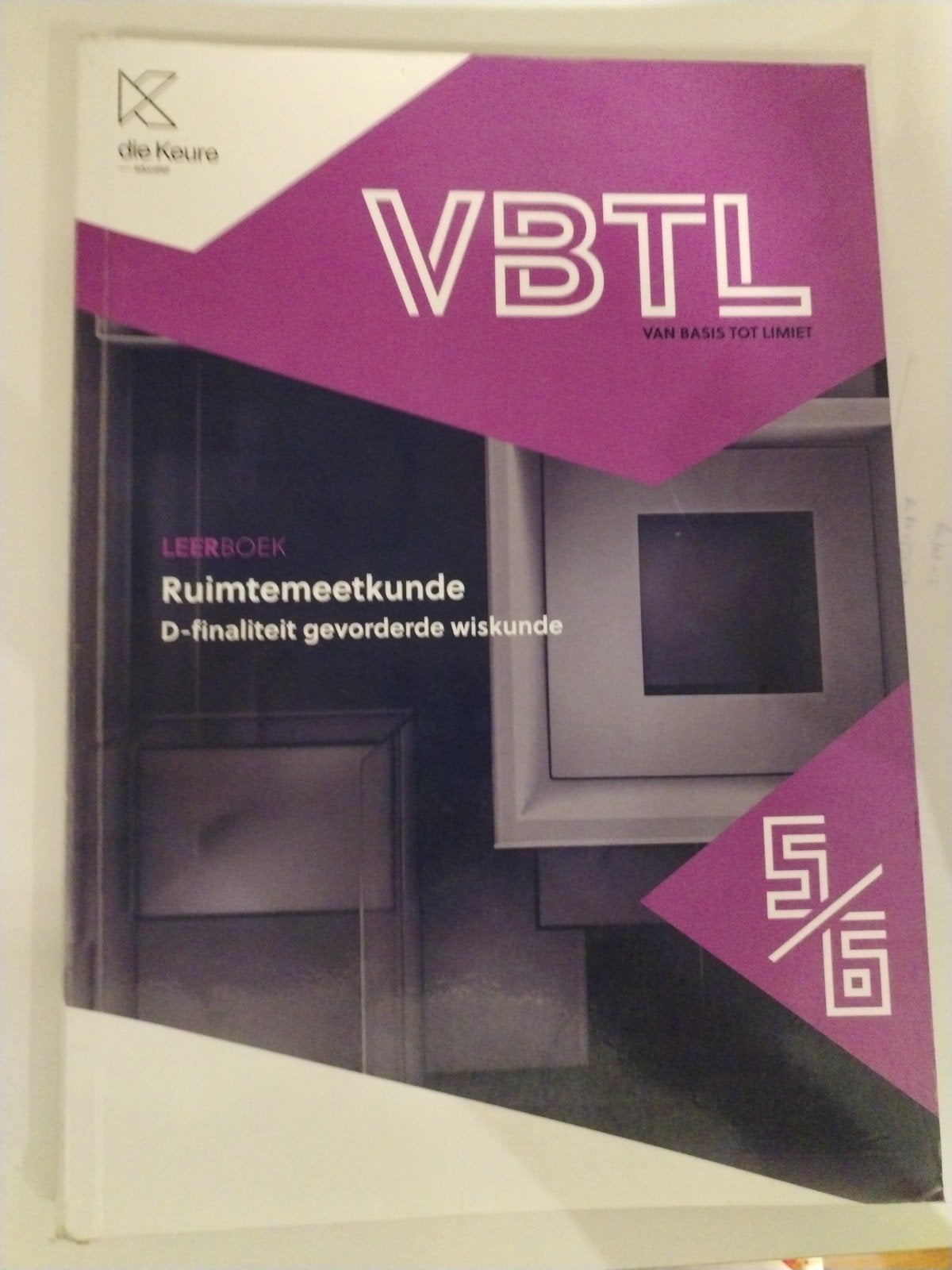 VBTL 5/6 - leerboek Ruimtemeetkunde D-gevorderde wiskunde, Die keure, Enlèvement, Utilisé, Secondaire