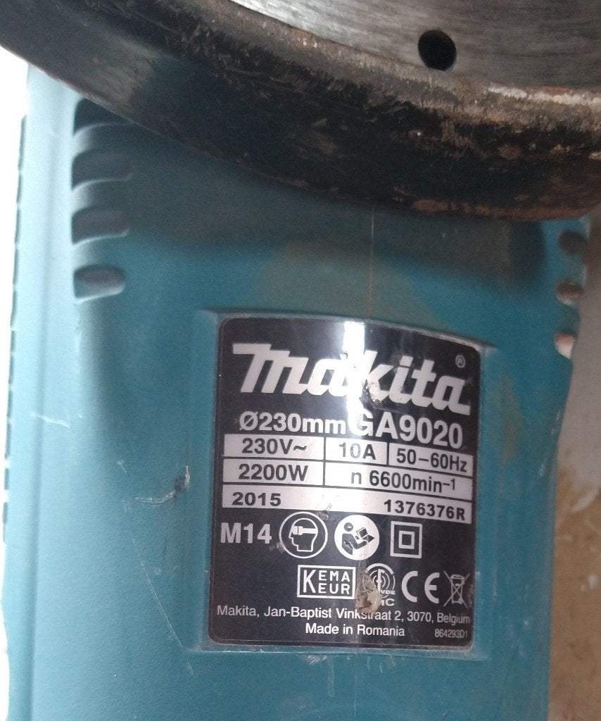 Haakse slijper Makita GA9020 230mm perfecte staat., Doe-het-zelf en Bouw, Gereedschap | Slijpmachines, Ophalen of Verzenden, Gebruikt