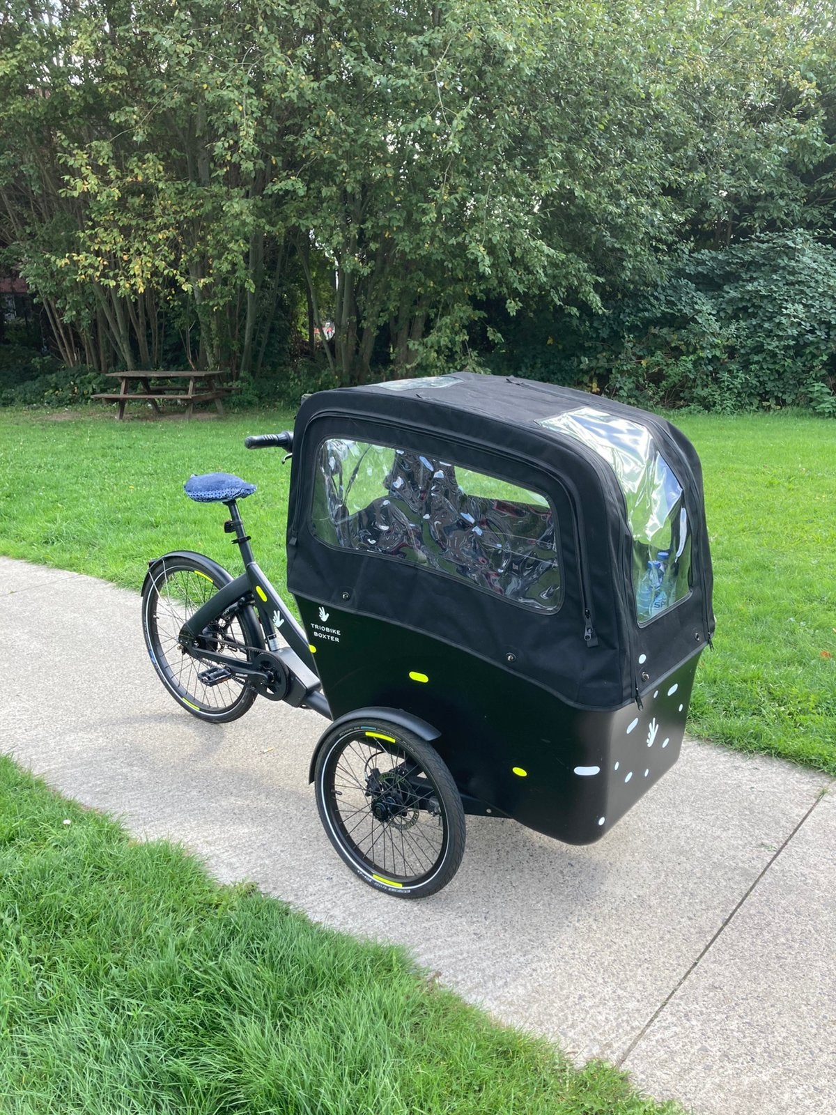 Elektrische bakfiets 4-zits in topstaat, 4 kinderen of meer, Zo goed als nieuw, Elektrisch, Schijfrem