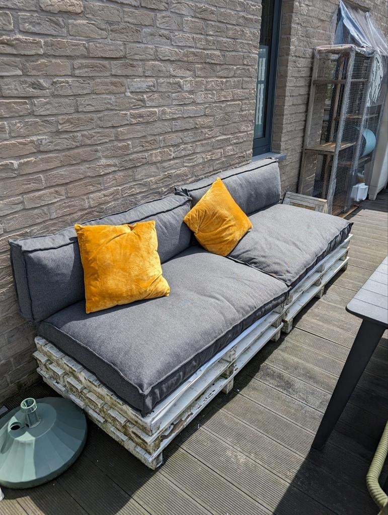 Palletkussens grijs, Tuin en Terras, Tuinsets en Loungesets, Ophalen