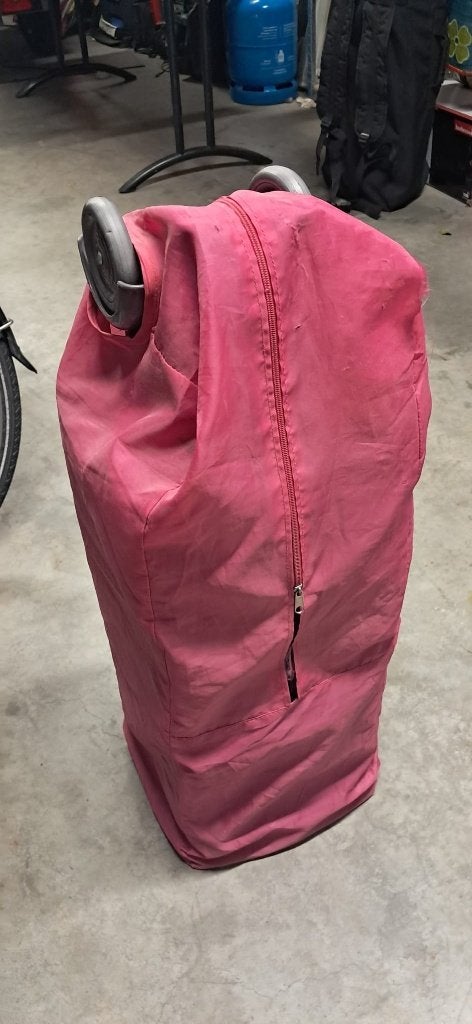 Dreambaby / Dreambee reisbed grijs-roze met wieltjes, Kinderen en Baby's, Ophalen, Gebruikt, Reisbedje