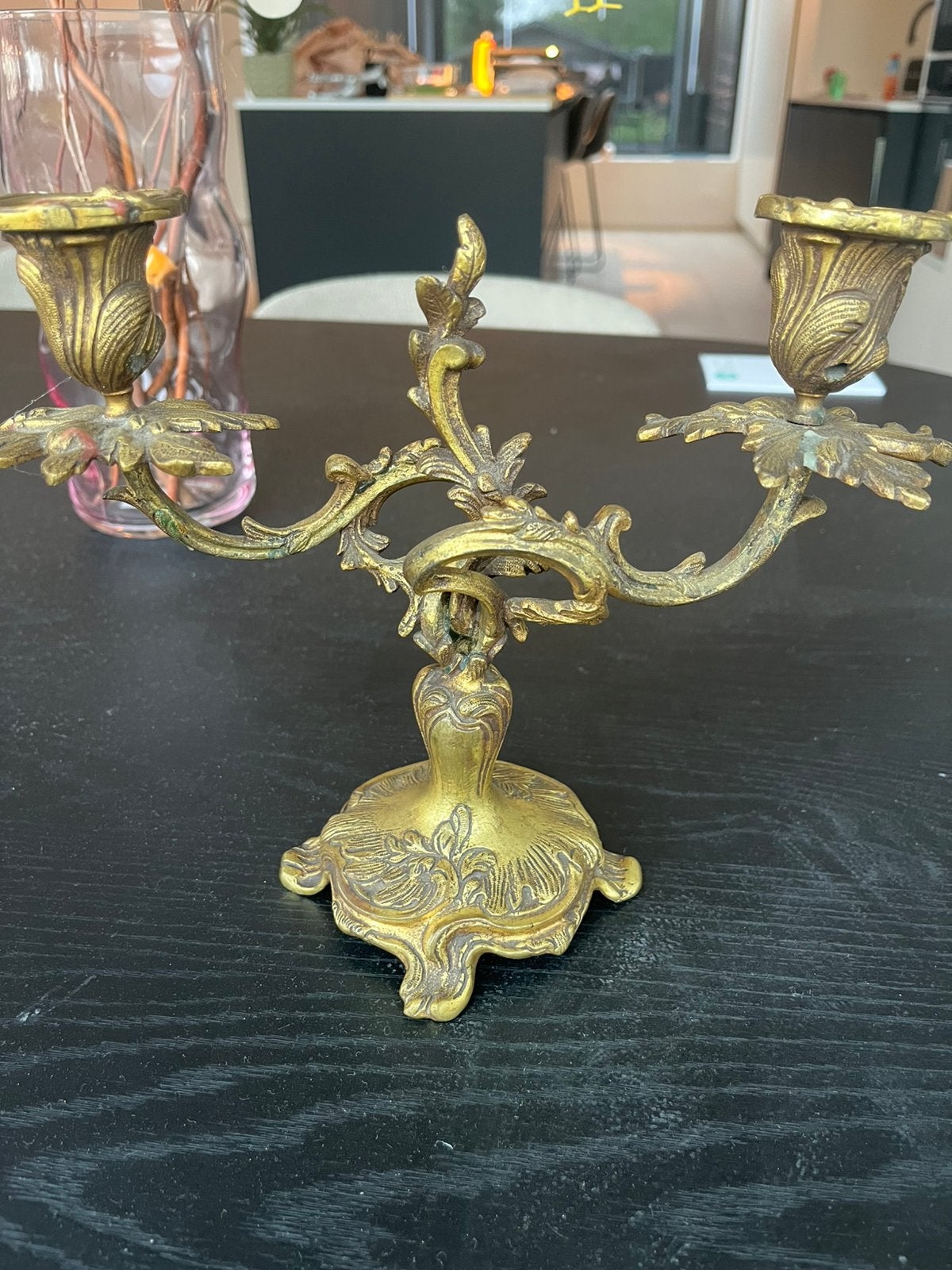 2 chandeliers en bronze, Antiquités & Art, Enlèvement