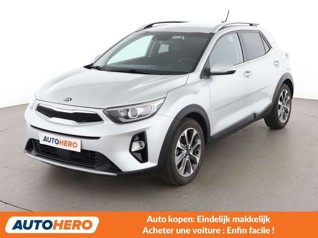 Kia Stonic 1.0 TGDI Vision (année de construction 2018), Autos, Kia, Cuir, Argent ou Gris, Achat, 998 cm³