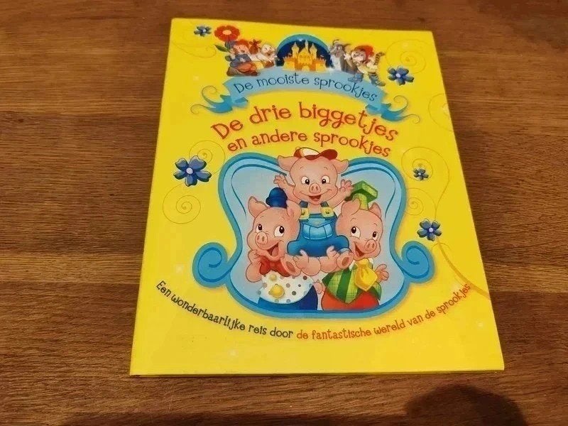 Leesboek de drie biggetjes, Livres, Livres pour enfants | Jeunesse | Moins de 10 ans, Enlèvement ou Envoi, Comme neuf, Contes (de fées)