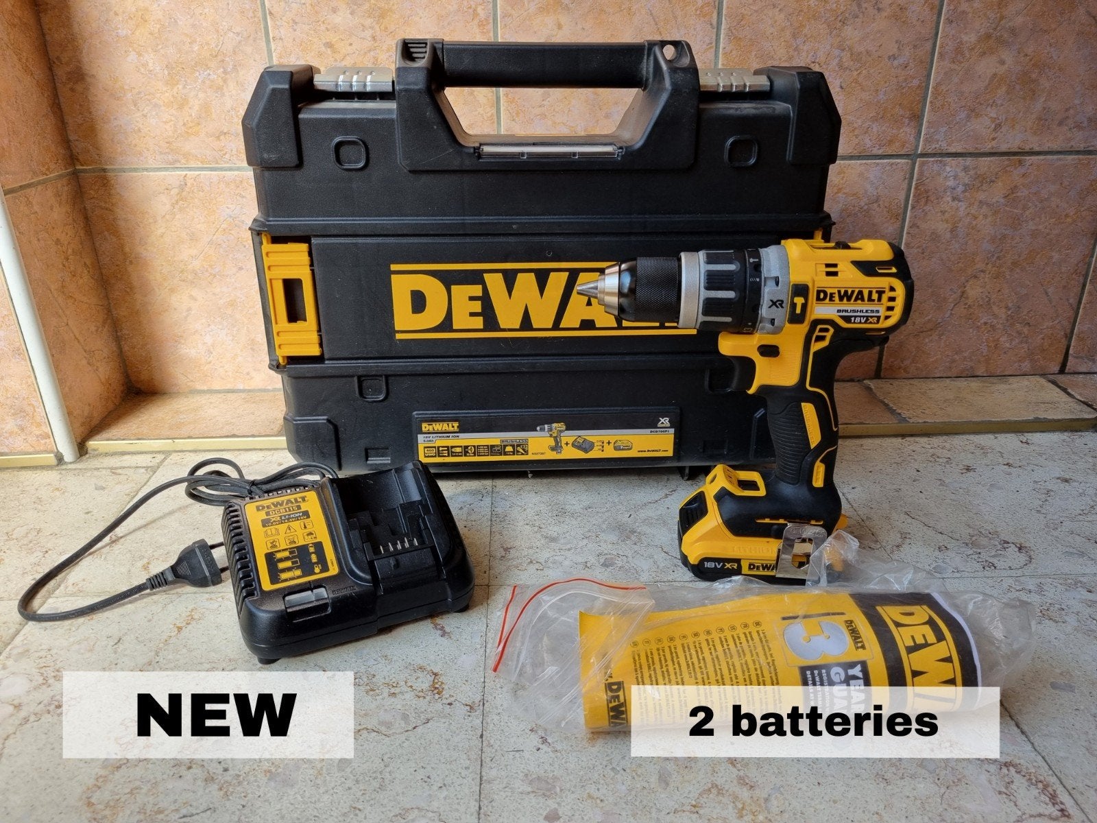 DeWalt DCD796P1 18V XR Brushless neuve – 2 batteries, Bricolage & Construction, Outillage | Foreuses, Neuf, Perceuse, 400 à 600 watts