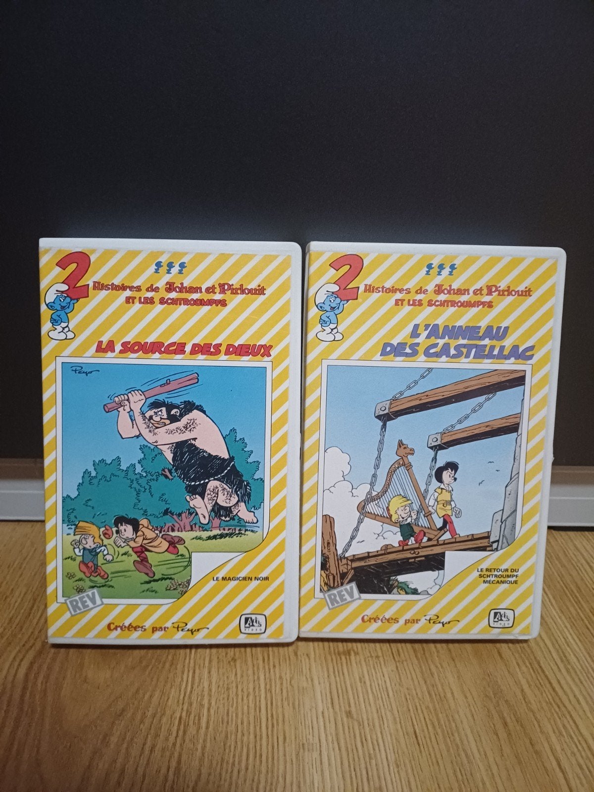 2 VHS Johan en Pirlouit Peyo
Pal-versie, Tekenfilm, Ophalen of Verzenden, Zo goed als nieuw, Frans