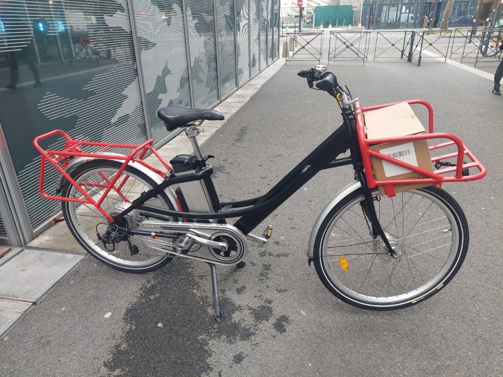 Vélo Cargo reconditionné batterie neuve, Autres marques, Utilisé, 30 à 50 km par batterie, Enlèvement