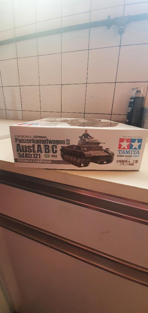 Tamiya Panzer II, Hobby en Vrije tijd, Ophalen, Tank, 1:32 tot 1:50, Nieuw