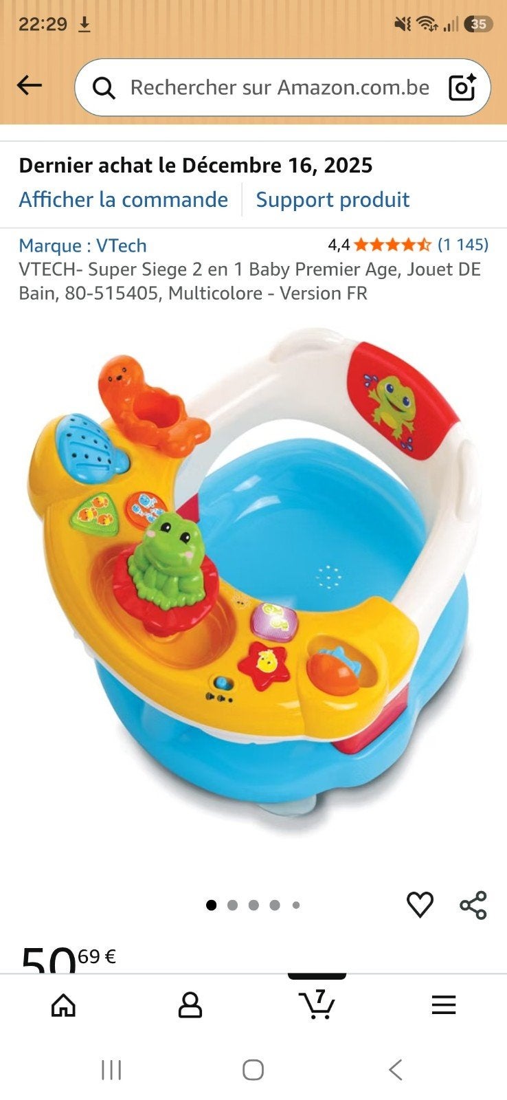 siege de bain vtech, Enfants & Bébés, Enlèvement, Comme neuf