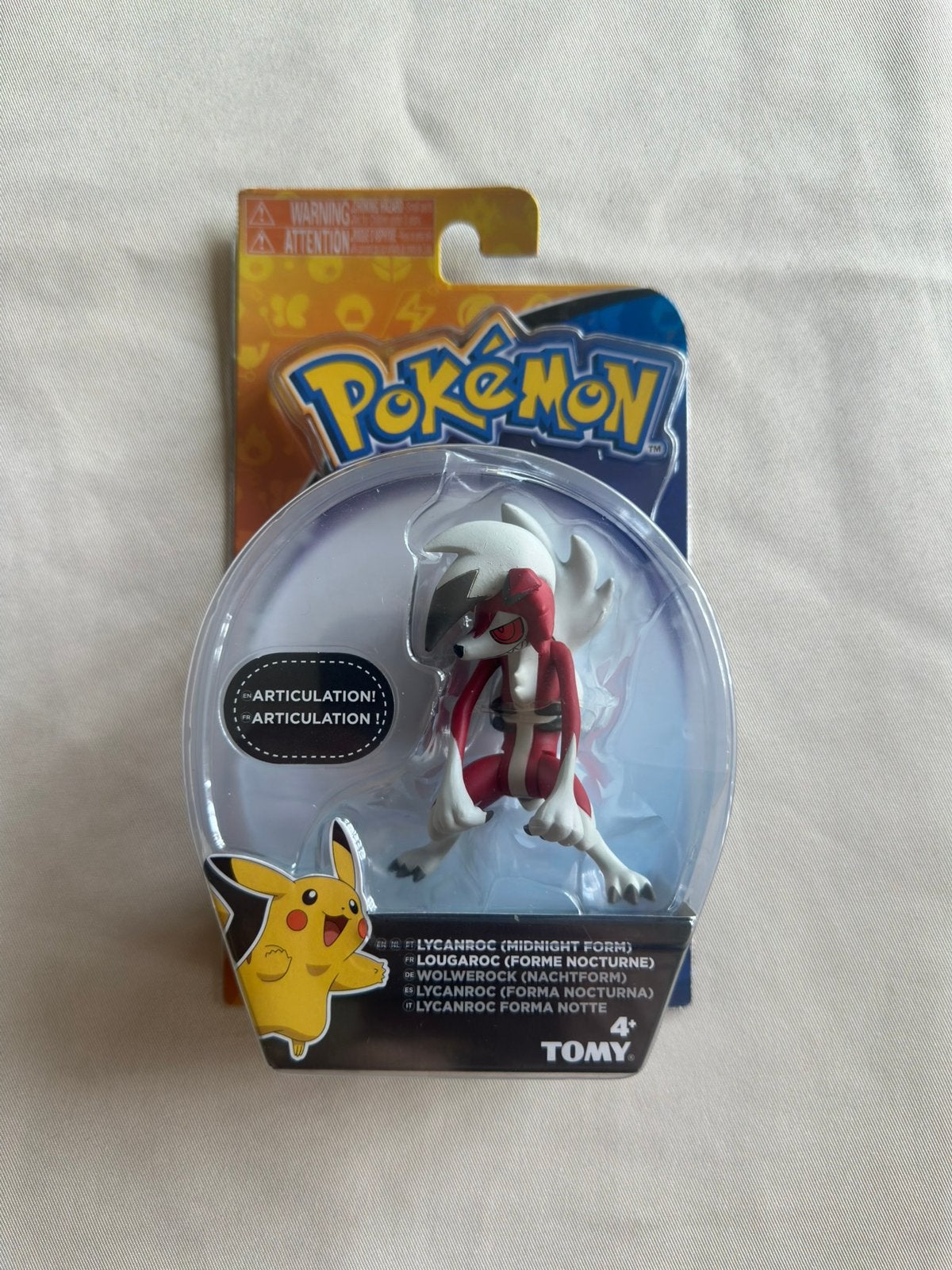 Pokémon TOMY Lycanroc (Midnight Form) - NIEUW in doos (2017), Enlèvement, Comme neuf
