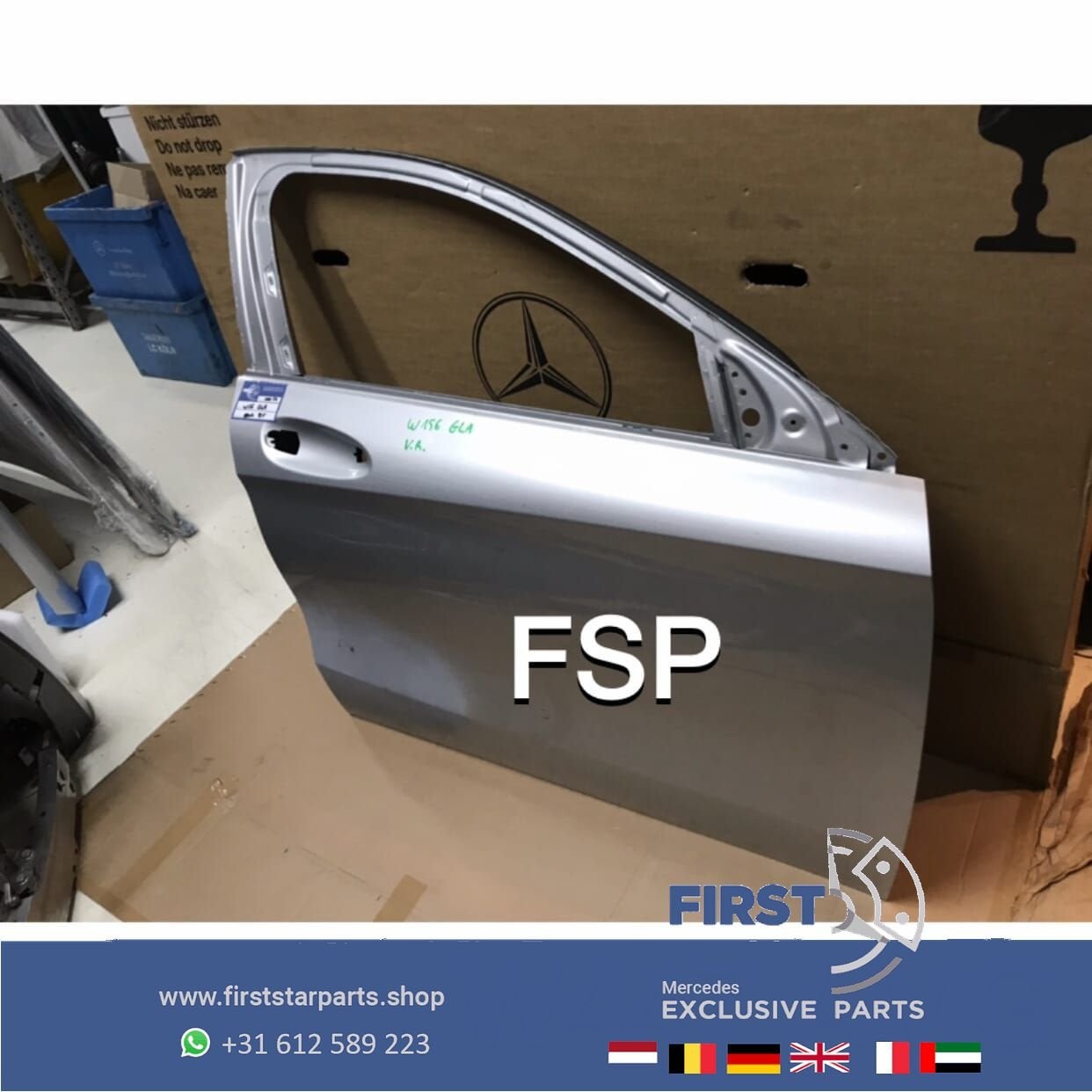W156 deur kaal Mercedes GLA 2013-2019 grijs Mercedes origine, Utilisé, Porte, Avant, -