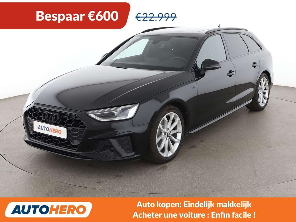 Audi A4 30 TDI Mild-Hybrid S line (bj 2022, automaat), Auto's, 136 pk, A4, Zwart, Lichtsensor