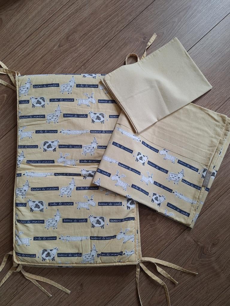 Lakens babybed Timmy collection, Kinderen en Baby's, Ophalen, Blauw, Dekbedovertrek