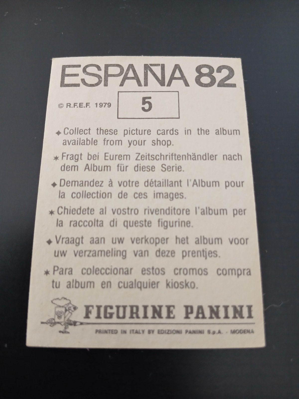 panini 1982, Collections, Enlèvement, Comme neuf, Sport