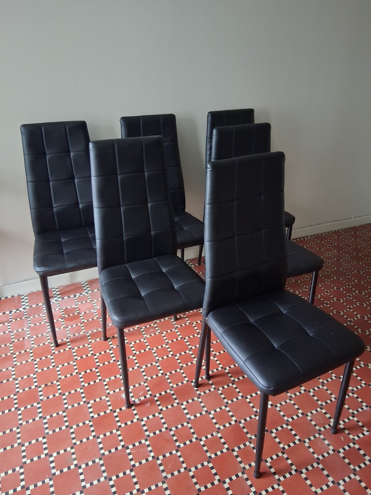 6 eetkamerstoelen, Maison & Meubles, Chaises, Comme neuf, Enlèvement, Cinq, Six Chaises ou plus, Autres matériaux