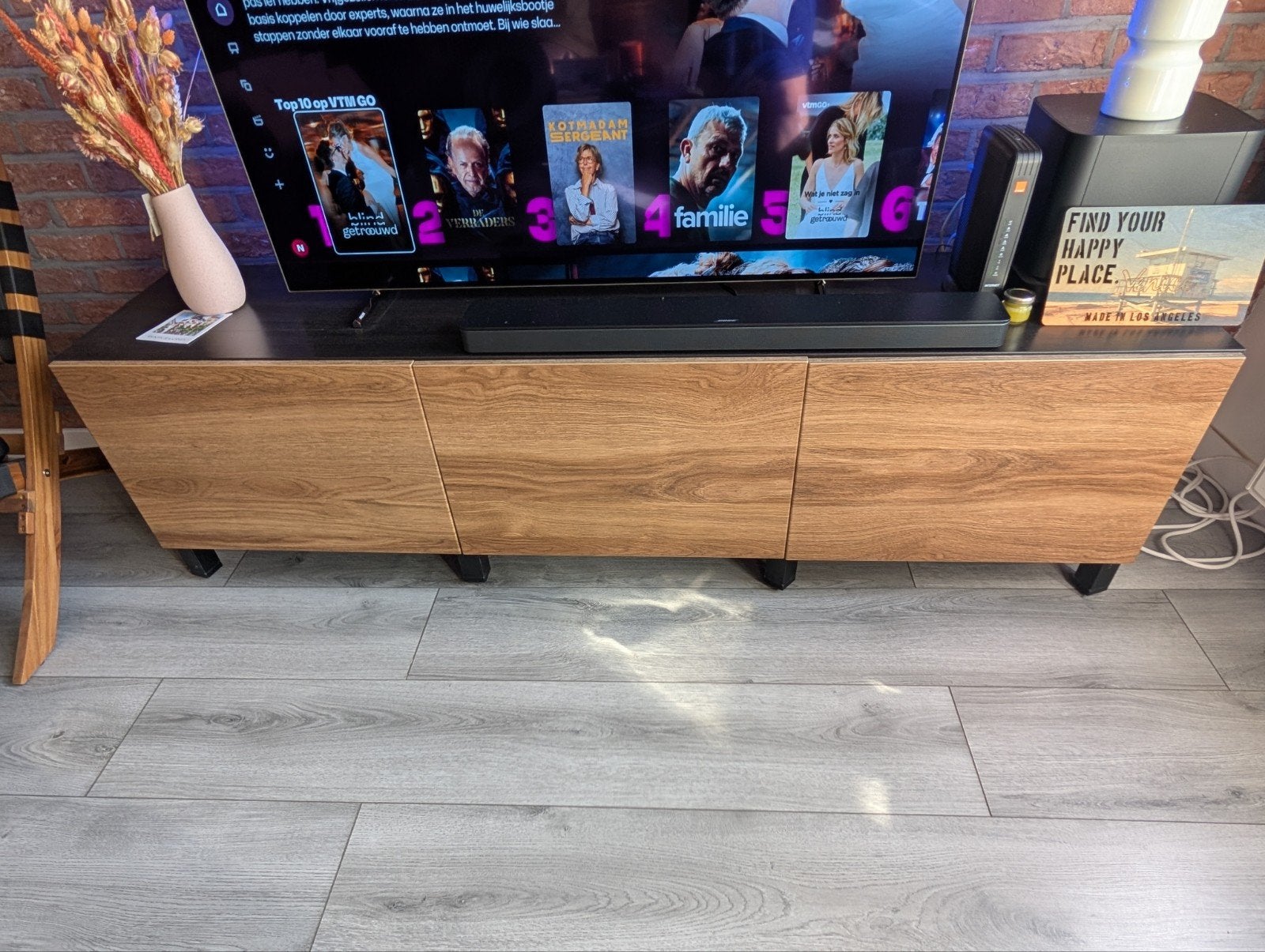 TV meubel ikea, Ophalen