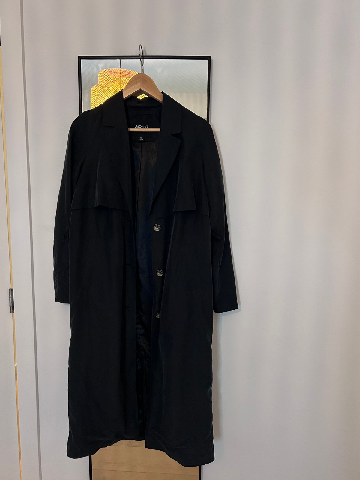 Donkerblauwe trenchcoat XS, Ophalen of Verzenden, Zo goed als nieuw, Maat 34 (XS) of kleiner, Blauw