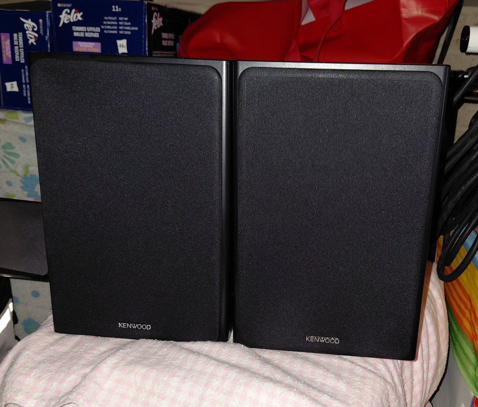 kenwood speakers 2x 50 watt, TV, Hi-fi & Vidéo, Enceintes, Moins de 60 watts, Bass-reflex, Comme neuf, Enlèvement