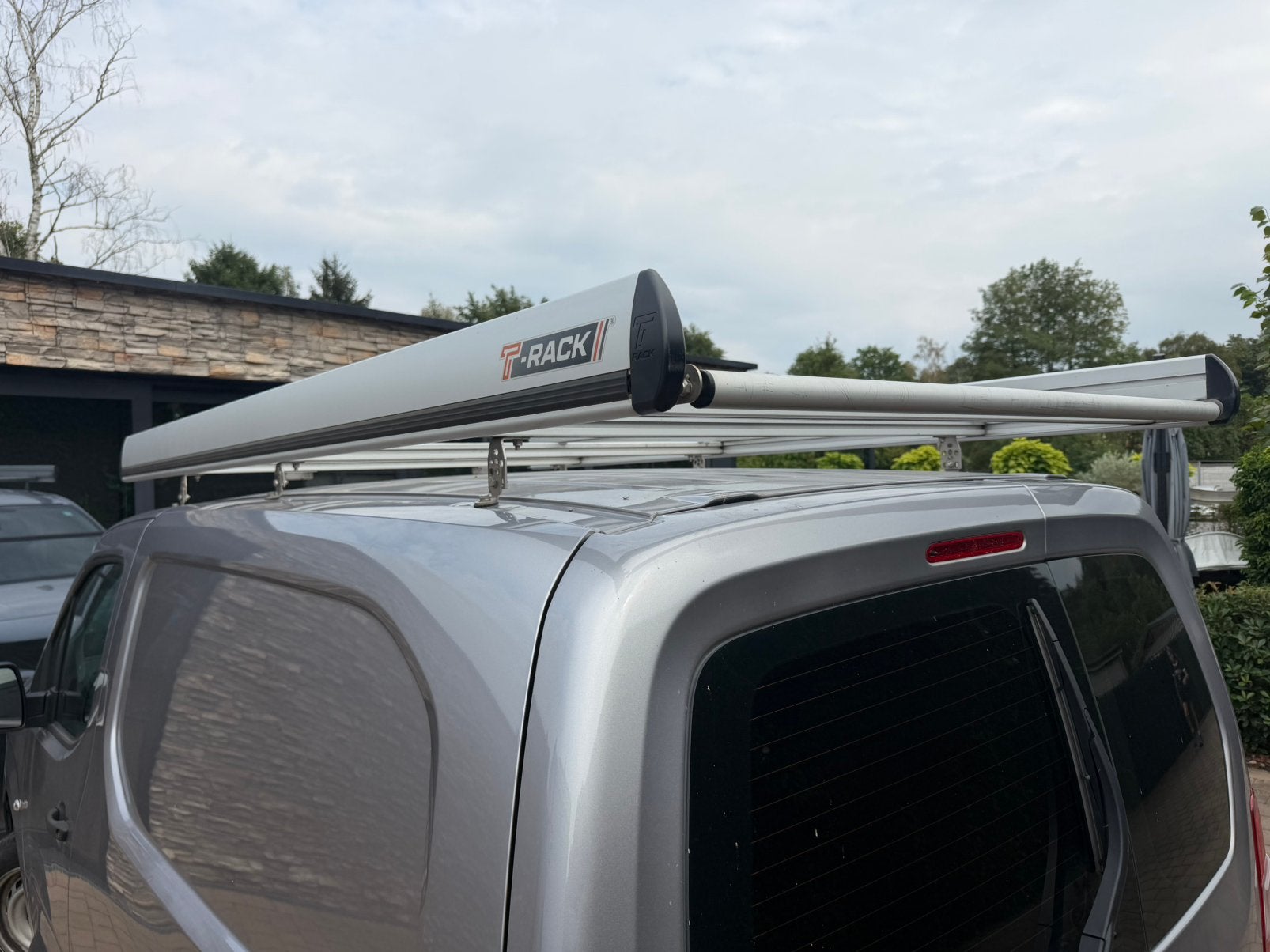 Alu Porte bagage/Dakdrager+Ladderrol partner/berlingoNIEUWST, Auto diversen, Dakdragers, Ophalen, Zo goed als nieuw