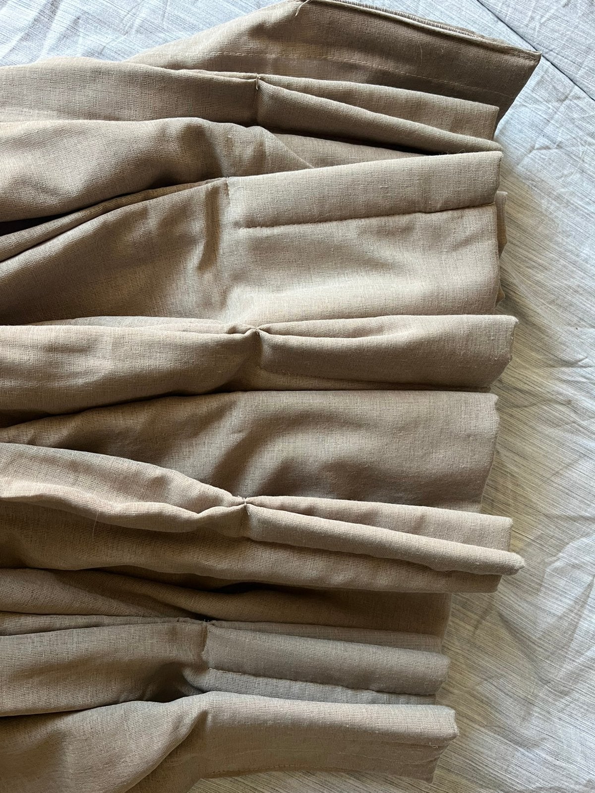 Set van twee gordijnen, Double rideau, Comme neuf, Brun, Enlèvement