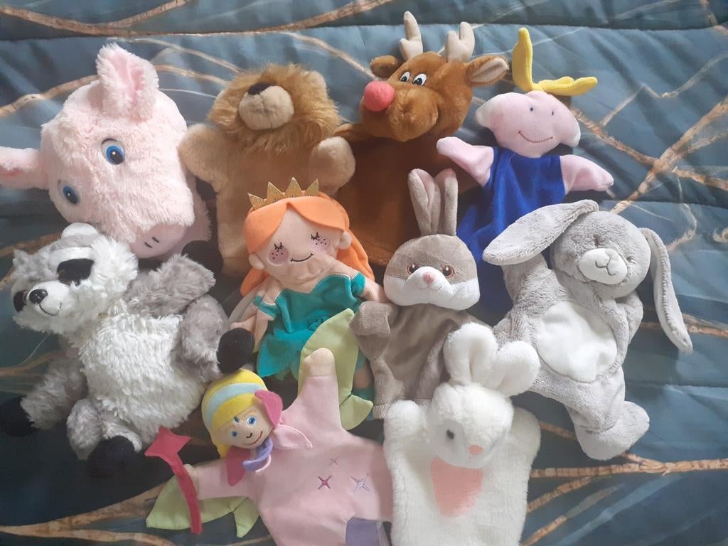 Handpoppen poppenkastpoppen ( 4 ), Verzamelen, Ophalen of Verzenden