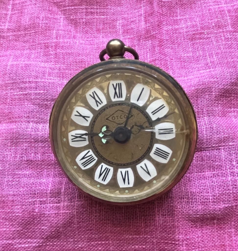 Vintage zakwekker van OTCO, Bijoux, Sacs & Beauté, Montres | Anciennes | Antiquités, Enlèvement ou Envoi, Autres matériaux, Montre de poche