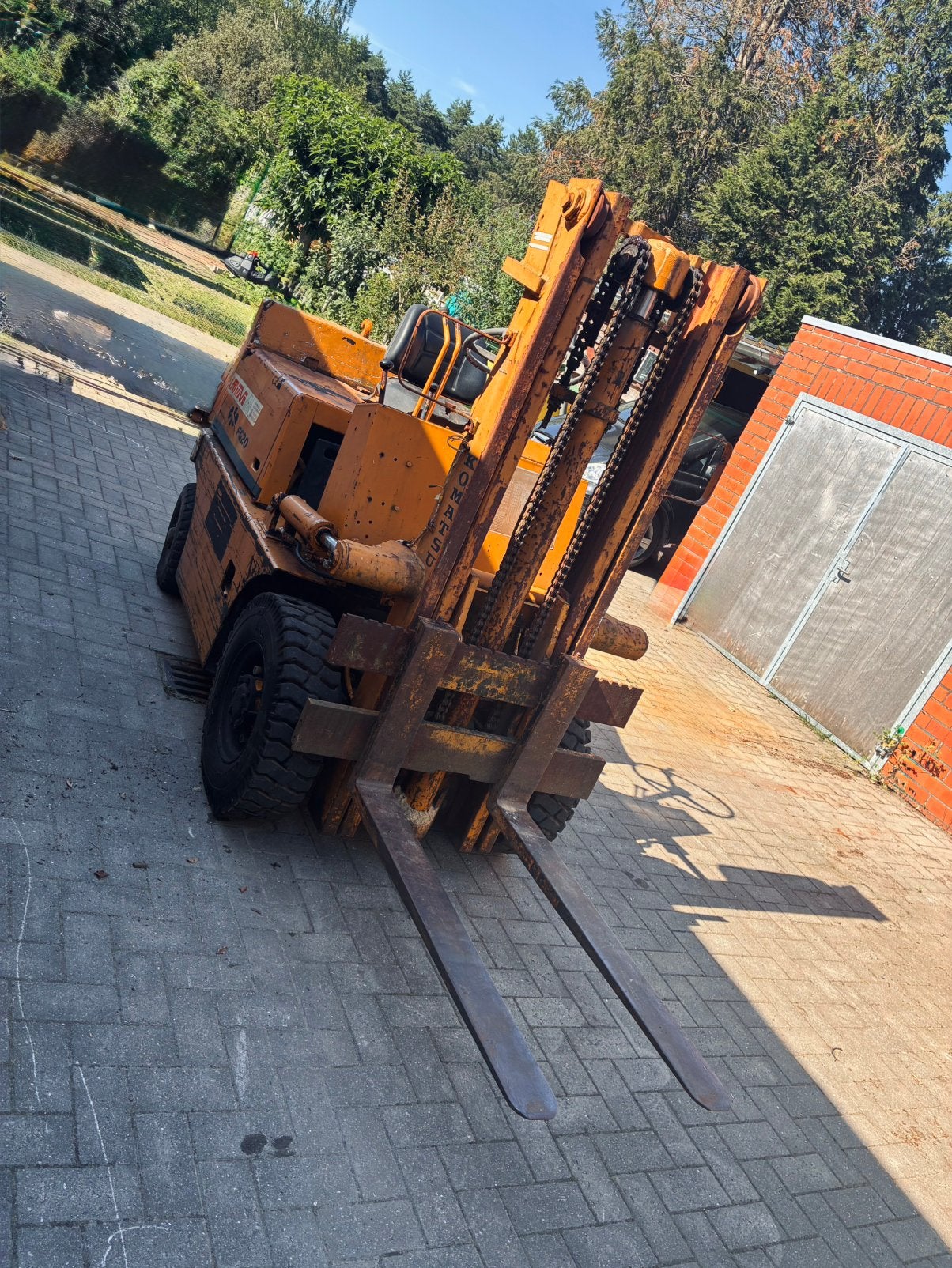 Komastu heftruck, Zakelijke goederen, 3000 tot 4000 kg, Ophalen, Benzine, Heftruck