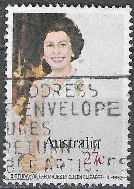 Australie 1982 - Yvert 771 - Reine Elisabeth II (ST), Envoi, Affranchi