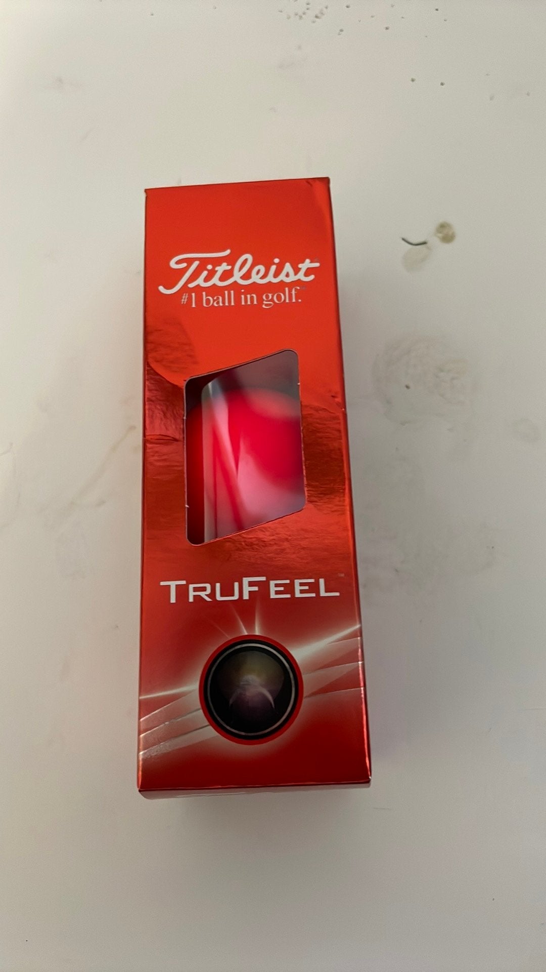3 golfballen Titleist Trufeel rood, Enlèvement, Neuf