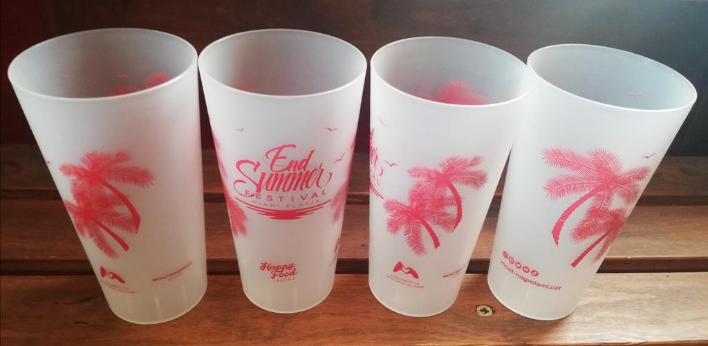 4 verres réutilisable de festival, Enlèvement ou Envoi, Comme neuf